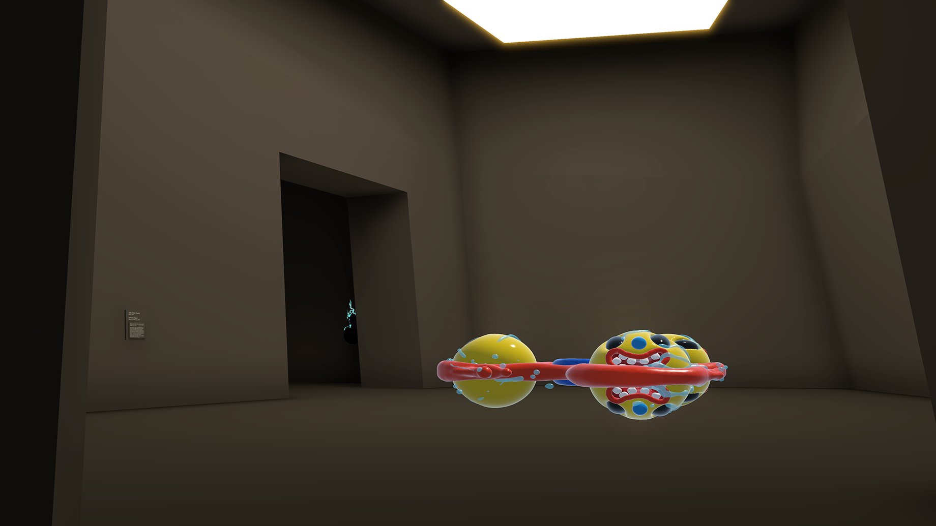 An exhibit featuring Infinite Fidget (2019) by John Orion Young in Oculus Medium